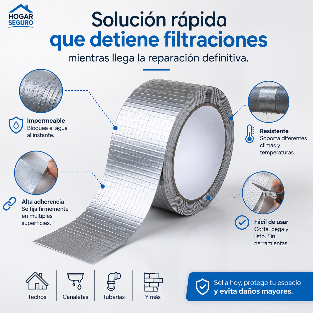 FlexTape Pro - Sello impermeable duradero